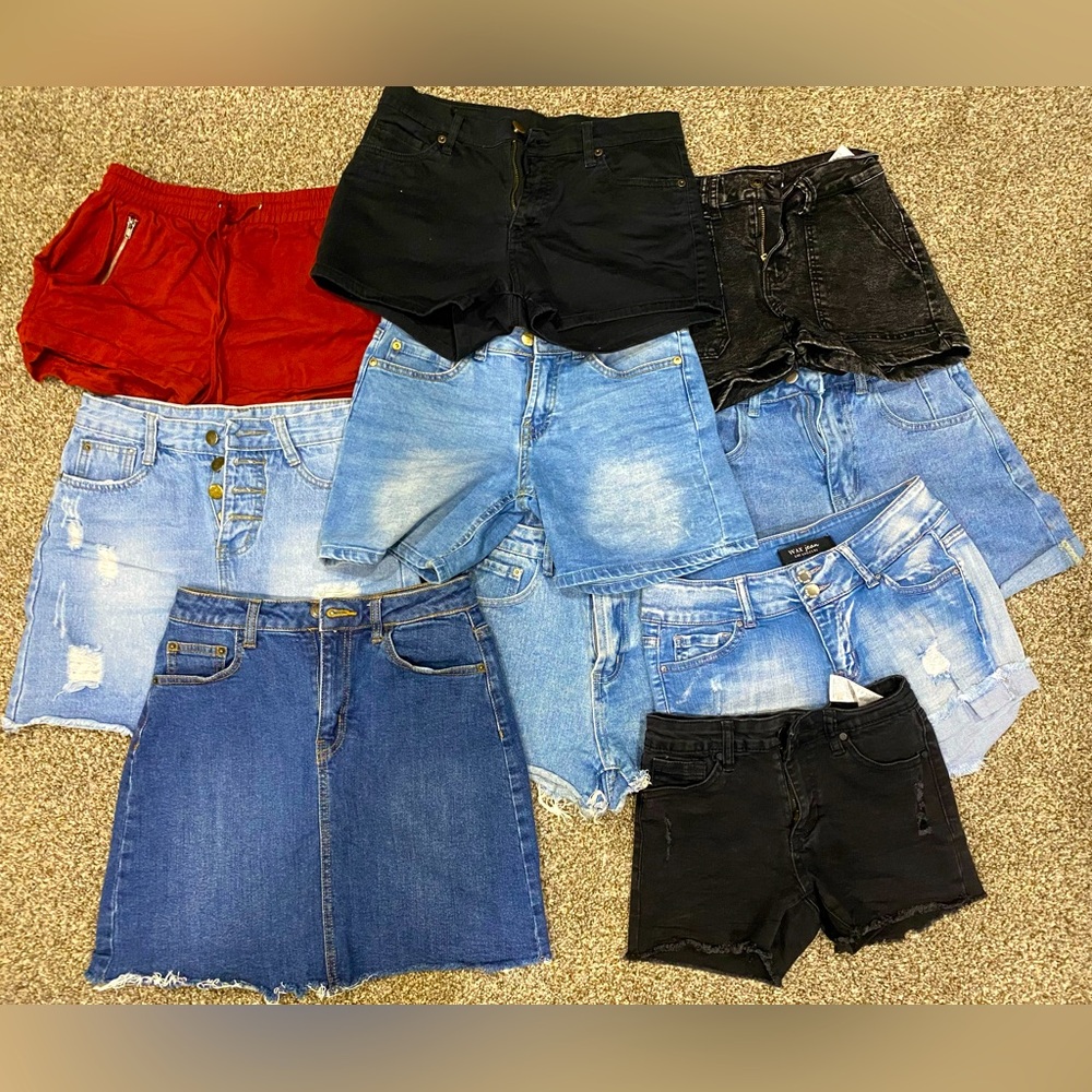 10 pcs mix shorts/skirt